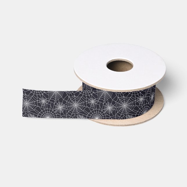 Halloween Webs Satin Ribbon (Spool)
