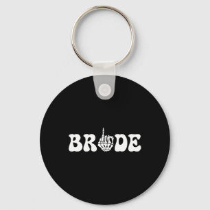 Halloween Wedding Bride Groom Skeleton Couple Matc Key Ring