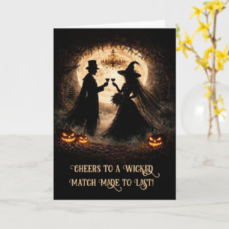 Halloween Wedding Congratulations Wicked Couple Card