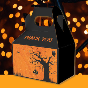 Halloween Wedding Custom Names & Text Scary Tree Favour Box