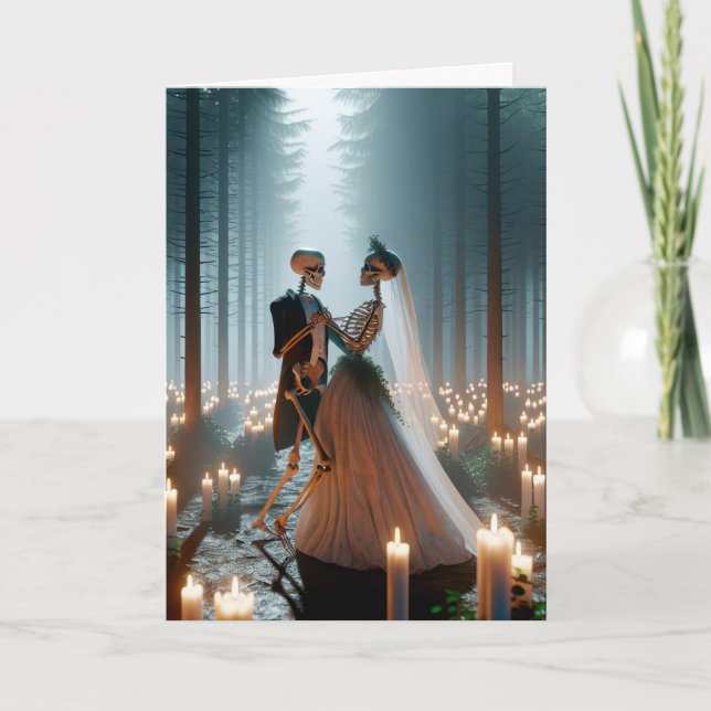 Halloween Wedding Dance Card (Front)