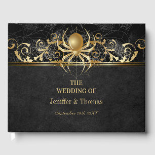 Halloween wedding guest book