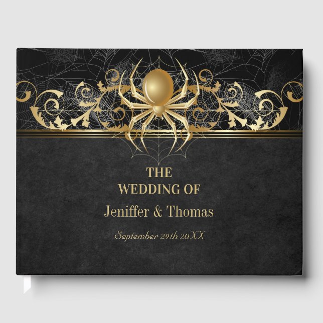Halloween wedding guest book (Front)