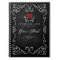 Halloween Wedding Guest Book Skeletons & Red Heart