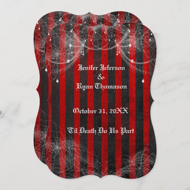 halloween wedding Invitation (Front/Back)