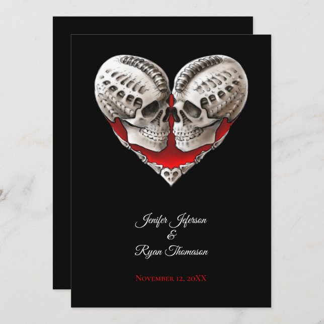 halloween wedding Invitation (Front/Back)