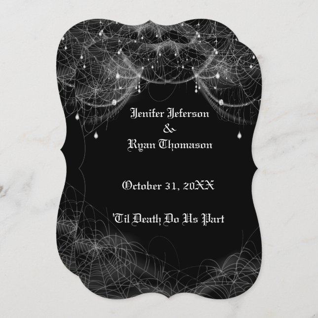 halloween wedding Invitation (Front/Back)