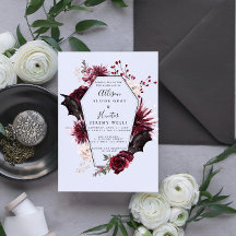 Halloween Wedding Invitation 