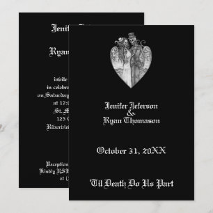 halloween wedding Invitation