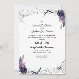 Halloween Wedding  Invitation