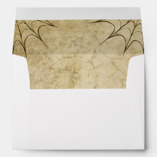 Halloween wedding invitation envelope