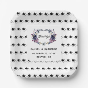Halloween Wedding Paper Plate