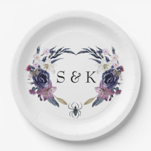 Halloween Wedding Paper Plate