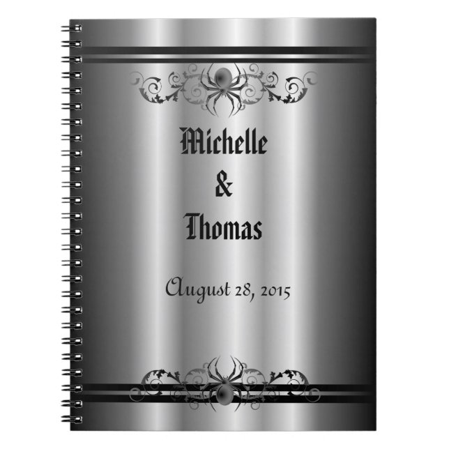 Halloween Wedding Planner Notebook (Front)