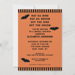 Halloween Wedding Shower Invitation
