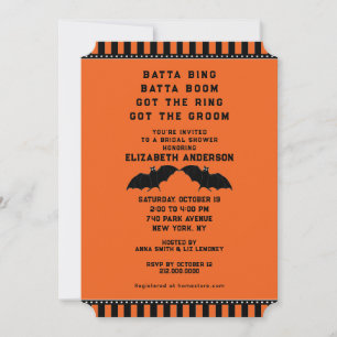Halloween Wedding Shower Invitation