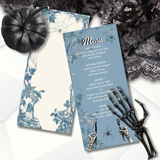 Halloween wedding skeleton hands Menu (Creator Uploaded)