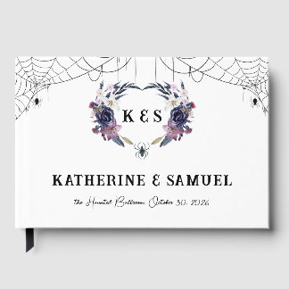 Halloween Wedding Spider Wave Guest Book