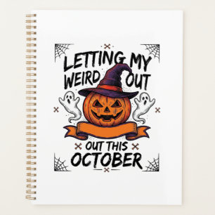 Halloween Weird Shirt With Pumpkin Ghosts_1 Planner