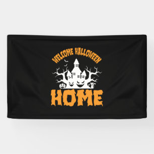 Halloween Welcome Halloween Home Birthday Banner