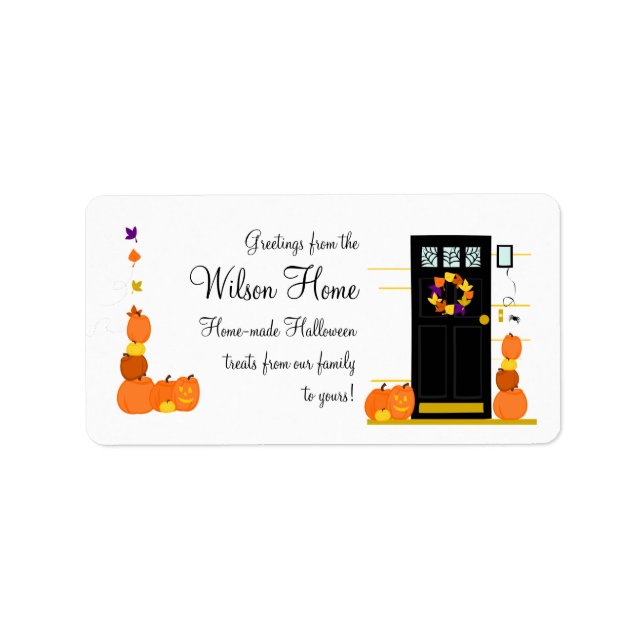 Halloween Welcome Label (Front)