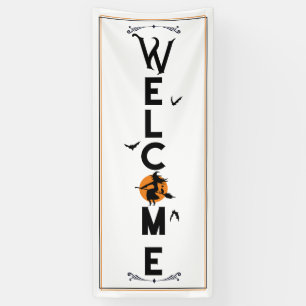 Halloween Welcome   Spooky Fun Long Front Door Banner