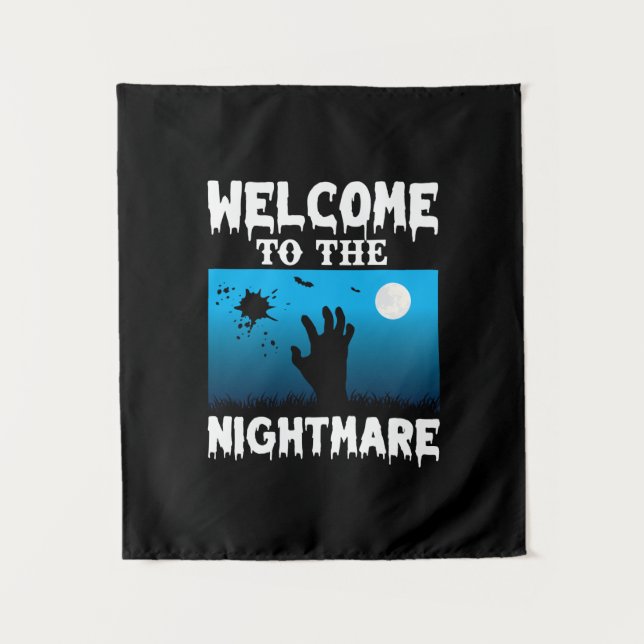 Halloween Welcome To The Nightmare Tapestry (Front)