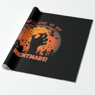 Halloween Welcome To The Nightmare Wrapping Paper