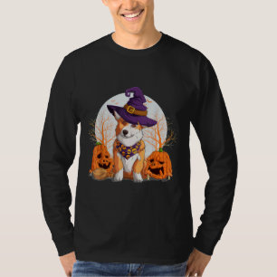 Halloween Welsh Corgi Costume Pumpkin Dog Corgi O T-Shirt