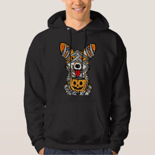 Halloween Welsh Corgi Mummy Hoodie