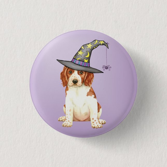 Halloween Welsh Springer Spaniel 3 Cm Round Badge (Front)
