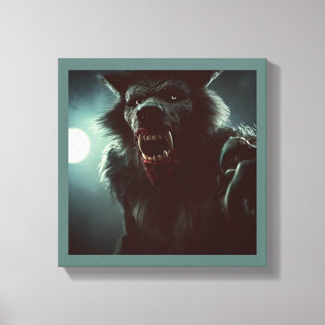 Halloween - Werewolf 2 Canvas Print (Front)