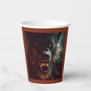 Halloween - Werewolf 3 Paper Cups