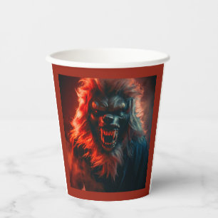 Halloween - Werewolf 4 Paper Cups