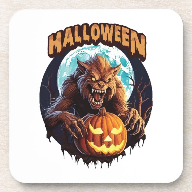 Halloween Werewolf Coaster (Front)