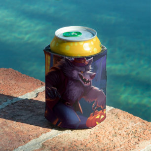 Halloween/werewolf/fall/autumn Can Cooler