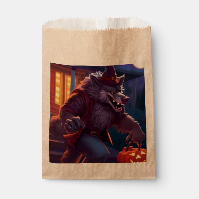 Halloween/werewolf/fall/autumn Favour Bags (Front)