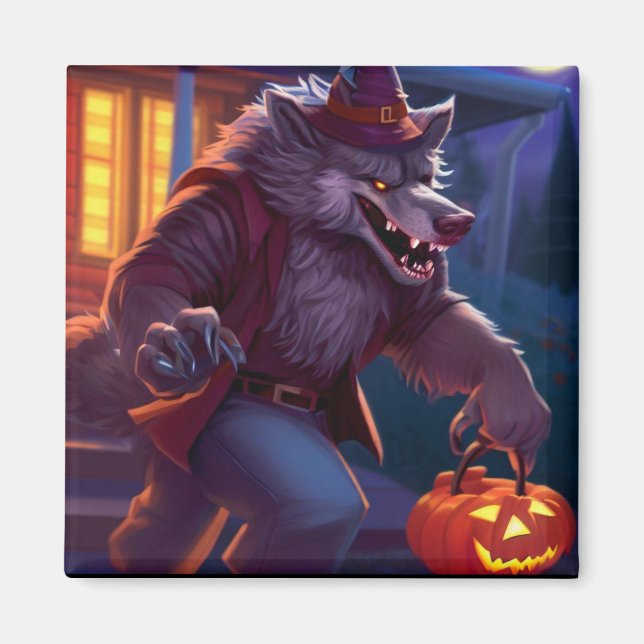 Halloween/werewolf/fall/autumn Magnet (Front)