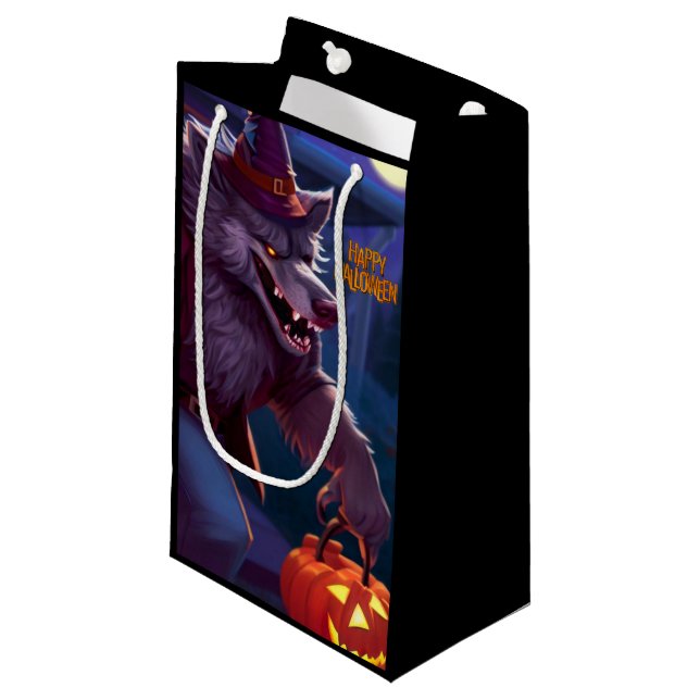 Halloween/werewolf/fall/autumn Small Gift Bag (Front Angled)