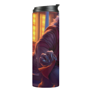 Halloween/werewolf/fall/autumn Thermal Tumbler