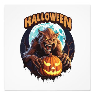 Halloween Werewolf Photo Print