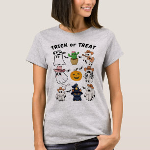 Halloween Western  Cowboy Ghost T-Shirt