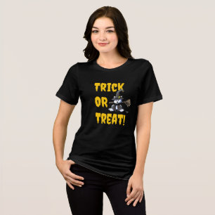 Halloween Westie Witch Tri-Blend Shirt