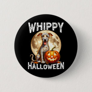 Halloween Whippet Dog 6 Cm Round Badge