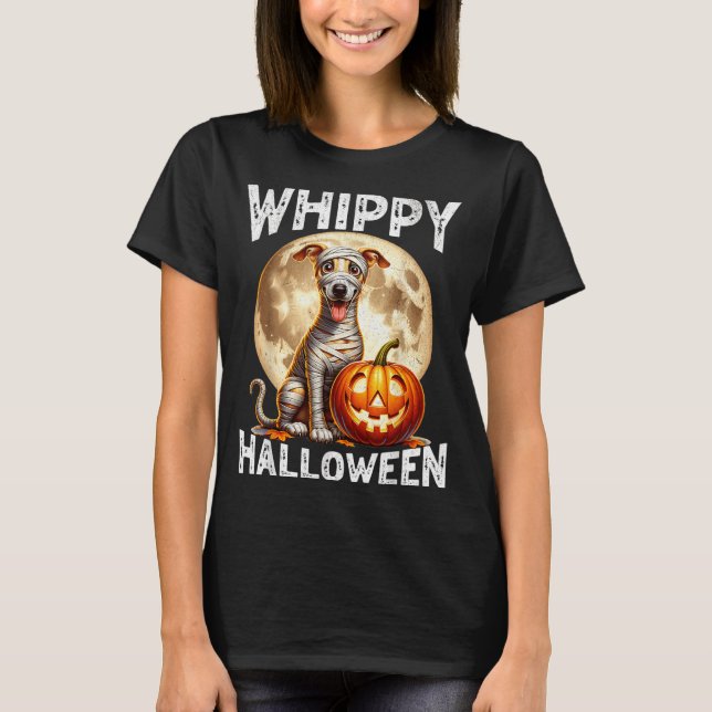 Halloween Whippet Dog T-Shirt (Front)