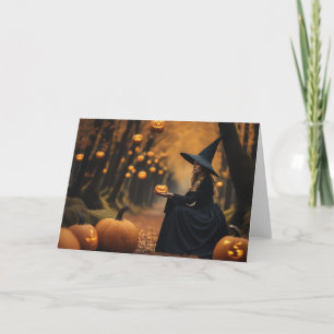Halloween Whitch  Thank You Card