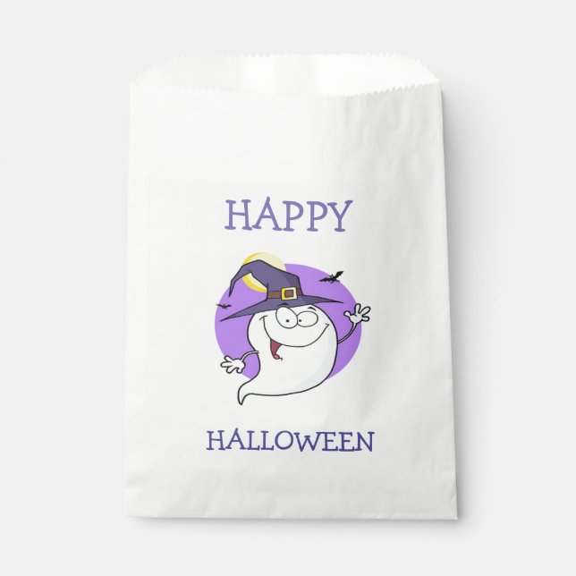 Halloween White Favour Bags/Ghost Bags (Front)