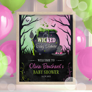 Halloween Wicked Baby Shower Welcome Table Sign