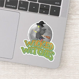 Halloween wicked witches sticker