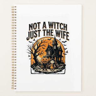 Halloween Wife Shirt Vintage Haunted House Design Planner